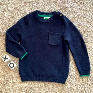 Mini Boden Essential Crew Sweater- College Blue